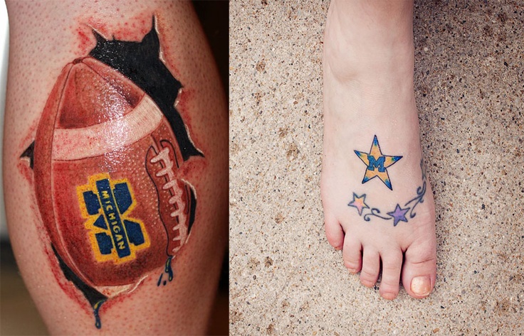 Man football tattoo