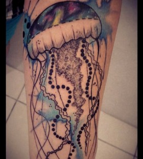 Mushroom tattoo by Tyago Compiani