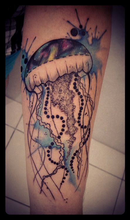 Mushroom tattoo by Tyago Compiani