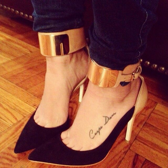 Pretty foot tattoo