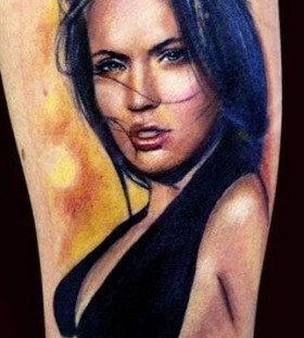 Pretty woman tattoo by Adam Kremer