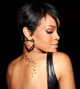 Rihanna star tattoo