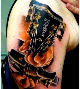 Rock&Roll guitar tattoo