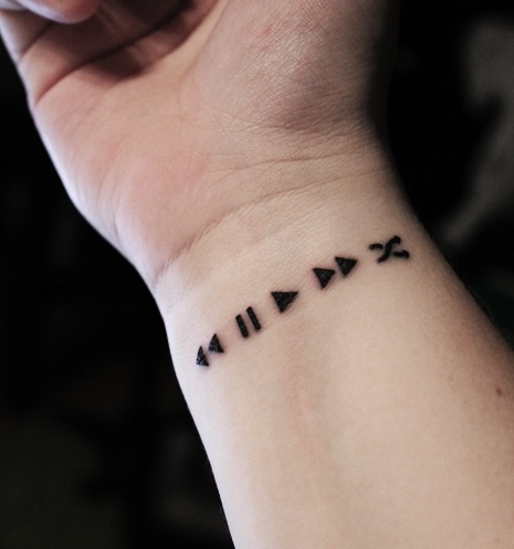 Simple wrist cool tattoo