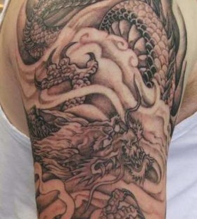 Weird dragon tattoo