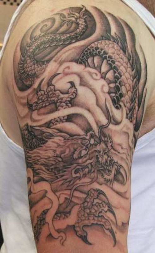 Weird dragon tattoo