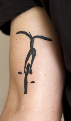 Abstract bicycle tattoo