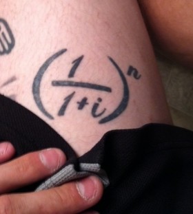 Awesome math formula tattoo