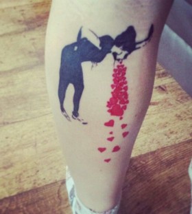 Bansky sick in love tattoo