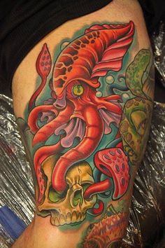 Beautiful octopus tattoo