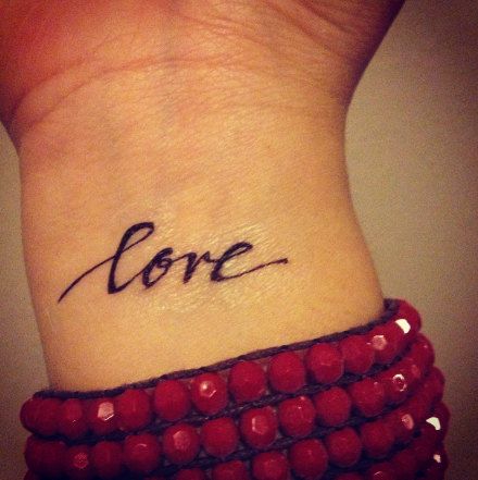 Black love lovely tattoo