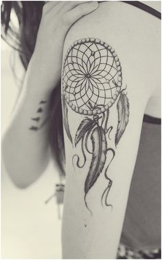 Cool dream catcher tattoo on arm