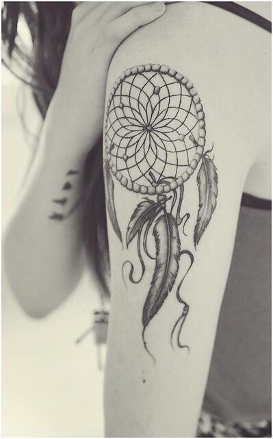 Cool dream catcher tattoo