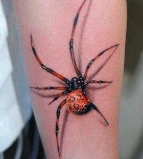 Cool spider tattoo on hand