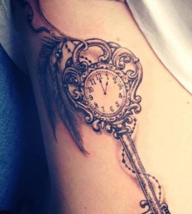 Cute watch and keyhole tattoo