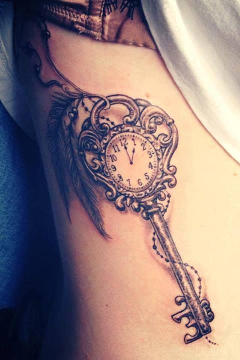 Cute watch and keyhole tattoo