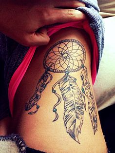 Dream catcher tattoo for girl