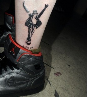 Michael Jackson ankle tattoo