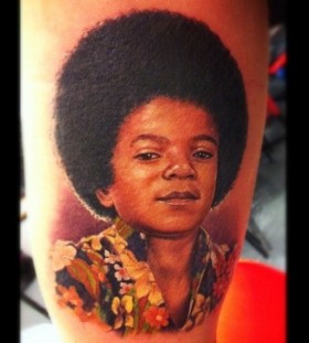 Young Michael Jackson tattoo