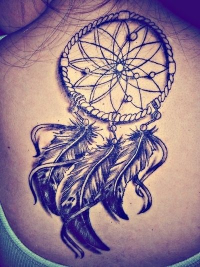 3D ornaments dreamcatcher tattoo