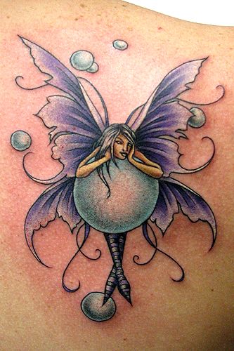 Beautiful fairy bubbles tattoo