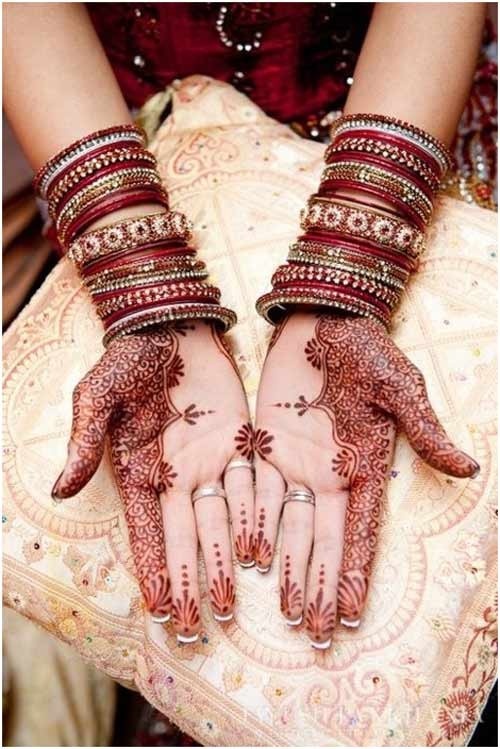 Colorful women’s Henna and Mehndi design tattoo