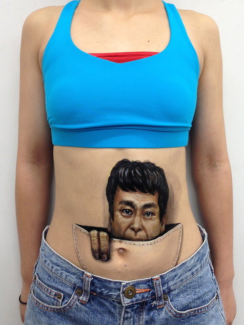 Creative body tatttoo Art by Chooo-San