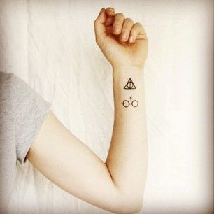 Cute hand Harry Potter tattoo