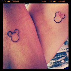 Lovely Mickey Mouse tattoo on arm