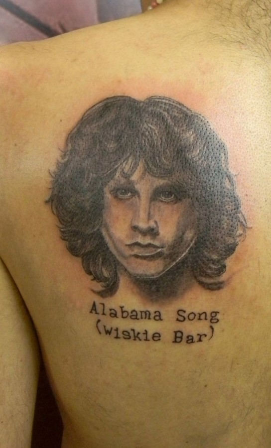 alabama song jim morrison tattoo