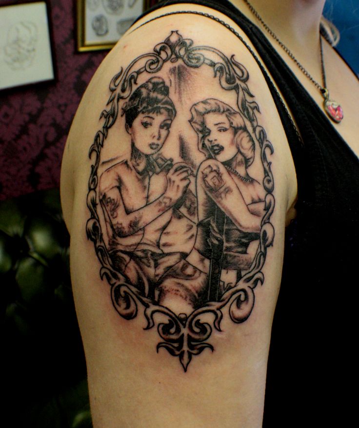 audrey and marilyn tattoo