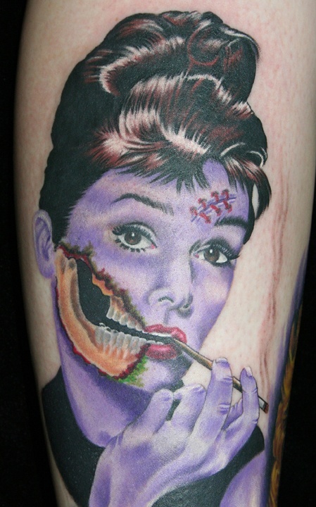 audrey zombie tattoo