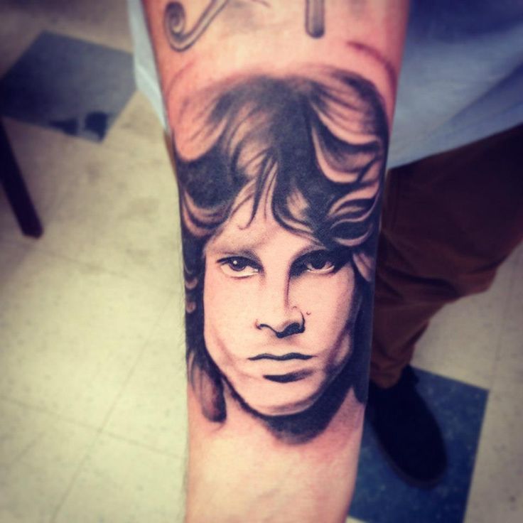 jim morrison portrait tattoo