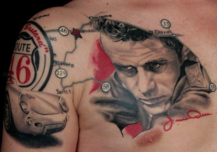 route 46 james dean tattoo