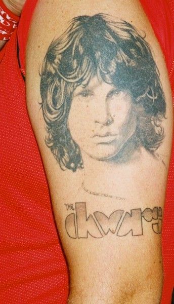 the doors jim morrison tattoo on arm