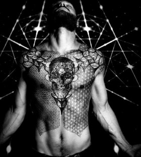 3D skull tattoos for men 3D skull tattoos for men