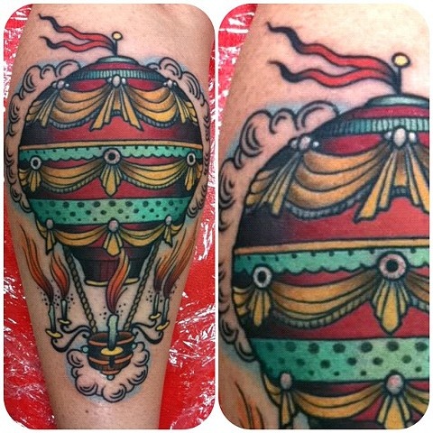 Air balloon tattoo by W. T. Norbert