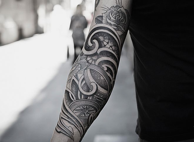 Amazing arm tattoo by Pepe Vicio