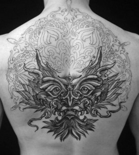 Amazing back tattoo by Brian Gomes