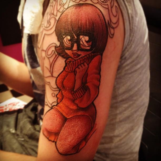 Amazing velma arm tattoo