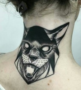 Angry animal tattoo by Michele Zingales