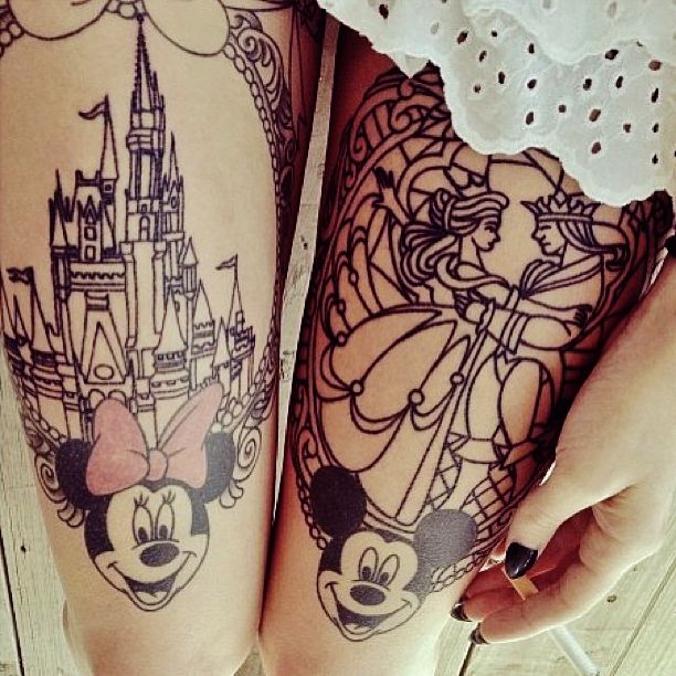 Awesome Minnie and Mickey tattoos