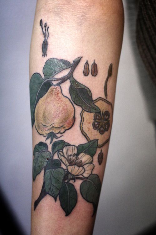 Awesome looking fruit tattoo