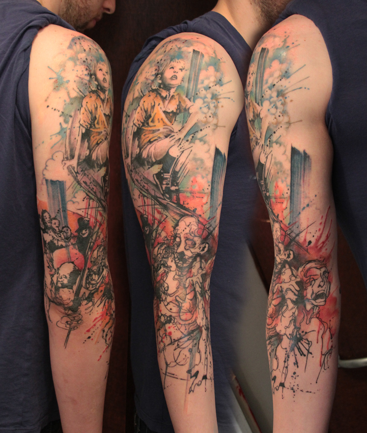 Awesome sleeve tattoo design