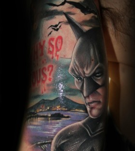 Batman tattoo by Riccardo Cassese
