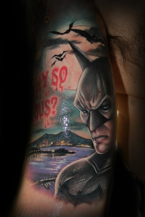 Batman tattoo by Riccardo Cassese