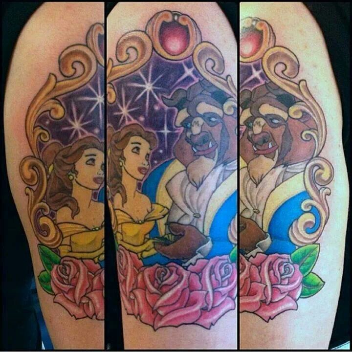 Beauty and the beast tattoo