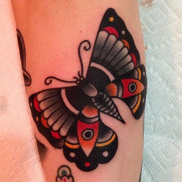 Butterfly tattoo by Nick Oaks