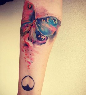 Butterfly watercolor tattoo Butterfly watercolor tattoo