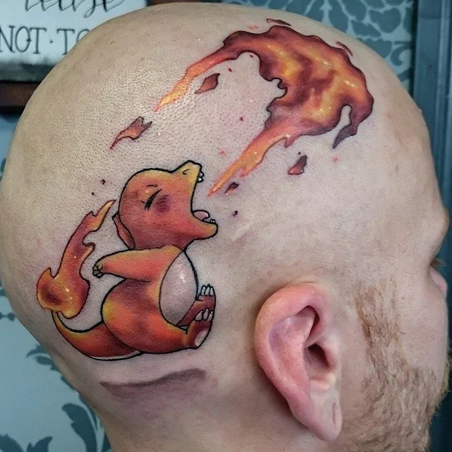 Charmander Pokemon tattoo1